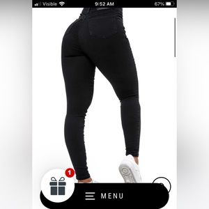 Black contour V2 high waisted FitJeans!! Size xs.